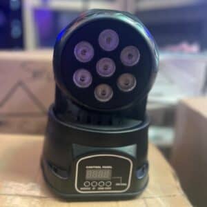 10 WATTS X 7 BULBS LED MINI MOVING HEAD WASH LIGHT